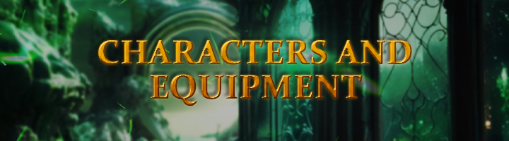 Characters and Equipment Banner