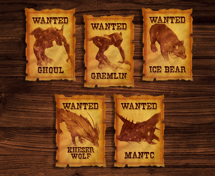 Agmos Wanted Monsters Banner