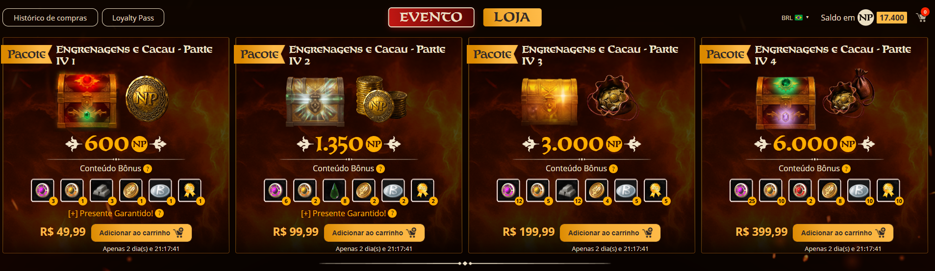 Banner Brinde Semanal inativo Banner