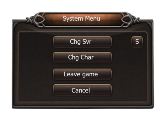 Game Settings HUD