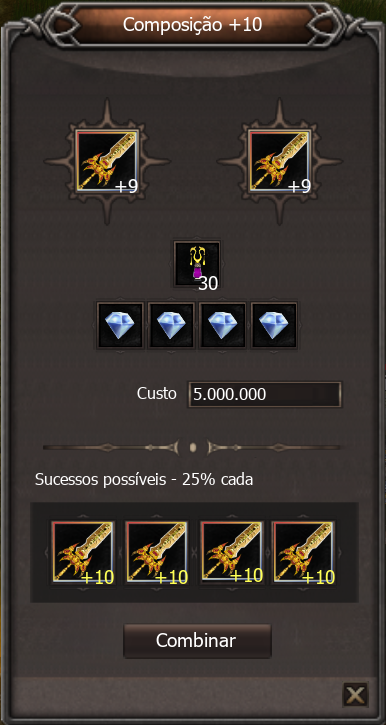 HUD de composição